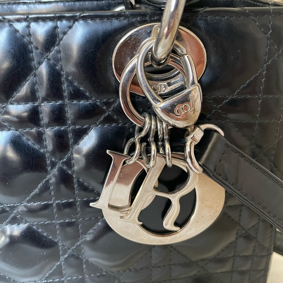 Christian Dior Medium Lady Bag w/ Strap & dust bag - Picture 12 of 15